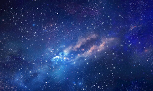 蓝色星空天花软膜