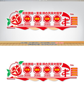 民族团结文化墙