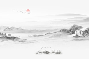 新中式山水画