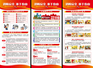 消防安全展架