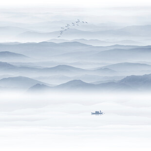 水墨山水画