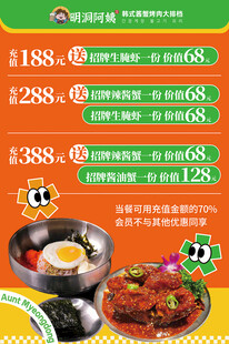 餐饮储值海报