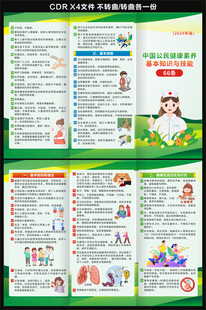 中国公民健康素养66条三折页