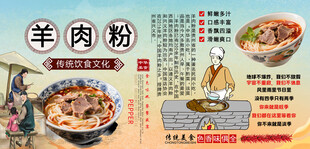 羊肉粉背景墙