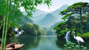 山水风景画