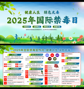 2025年国际禁毒日展板