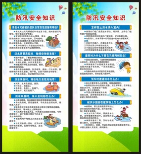 防汛知识展架