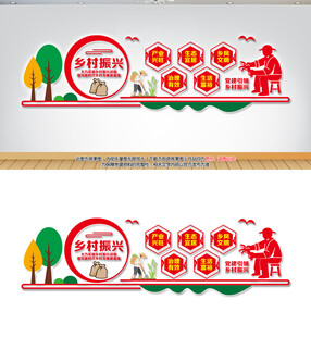  乡村振兴党建文化墙