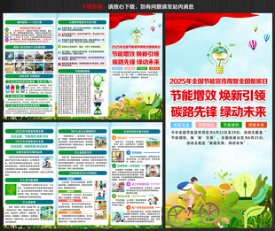 2025全国节能宣传周三折页