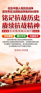 抗战胜利纪念日宣传易拉宝