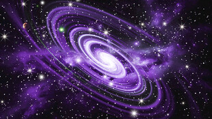 紫色星空