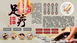 足疗背景墙