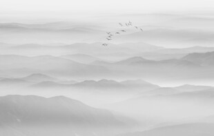 水墨山