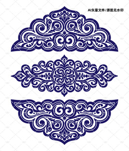 古典花纹雕刻花纹
