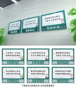 廉政展板