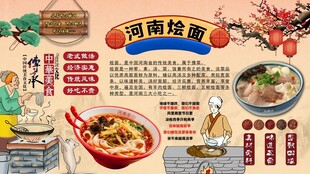 河南烩面背景墙