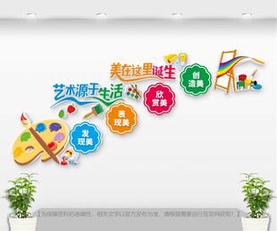 美术室楼梯文化墙