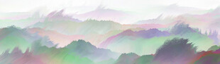 梦幻多彩山水风景图