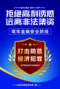防范经济犯罪宣传海报