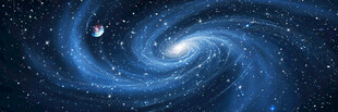 漩涡星空背景图