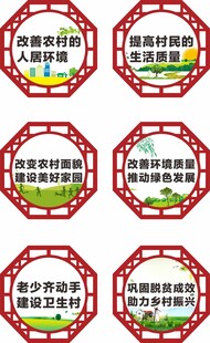 乡村文化建设异形标语牌