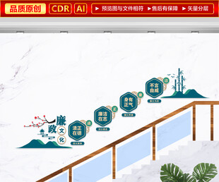 廉政楼梯文化墙