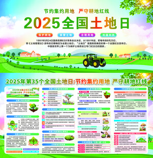 全国土地日宣传栏图片