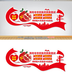  民族团结文化墙