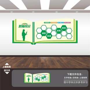 学校园教师老师风采墙照片墙