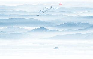 新中式山水画