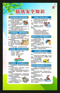 防汛减灾知识海报