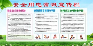 安全用电常识宣传栏