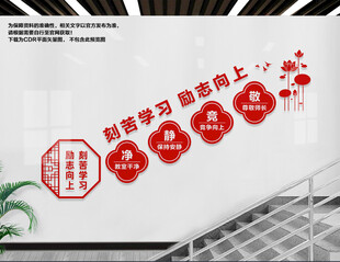 学校楼梯文化墙