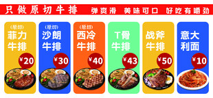  牛排海报
