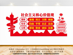 社会主义核心价值观文化墙