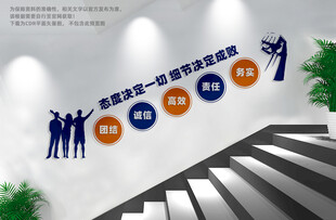 企业楼梯文化墙
