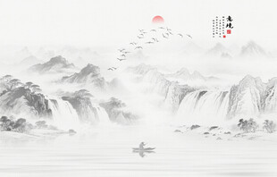 禅意水墨画