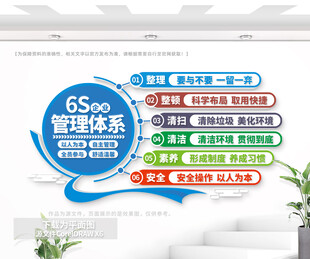 多彩企业6S管理体系形象墙