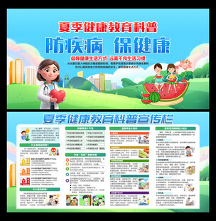 夏季健康教育栏