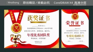 大奖证书
