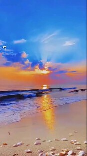 海边日落美景