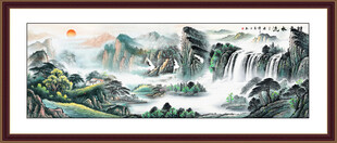 中堂山水挂画