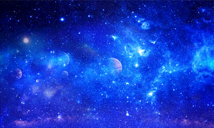 蓝色星空软膜天花
