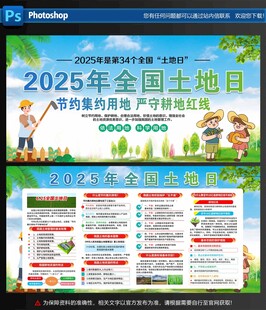 2025全国土地日宣传展板