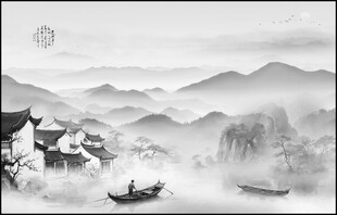 水墨山水画