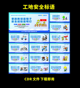 工地安全工地围挡标语展示