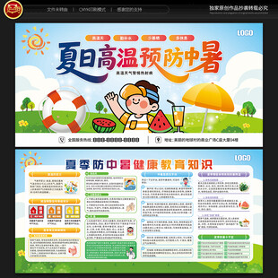 预防中暑展板