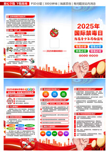 2025年国际禁毒日三折页