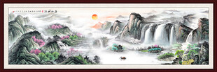 国画江山如画山水画