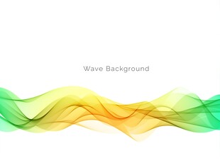 彩色动感波浪线条矢量背景